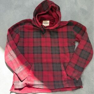 Hollister plaid hoodie